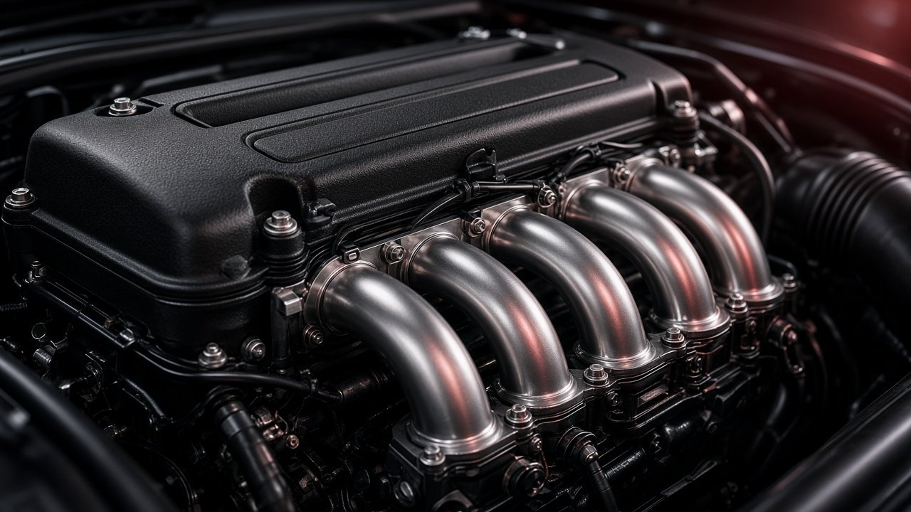 Inline-six photographed on the bench